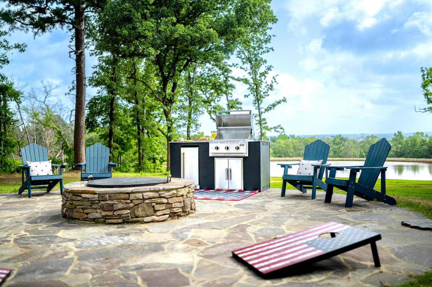 Coyote CKEY6 4-Piece Outdoor Kitchen Island Package