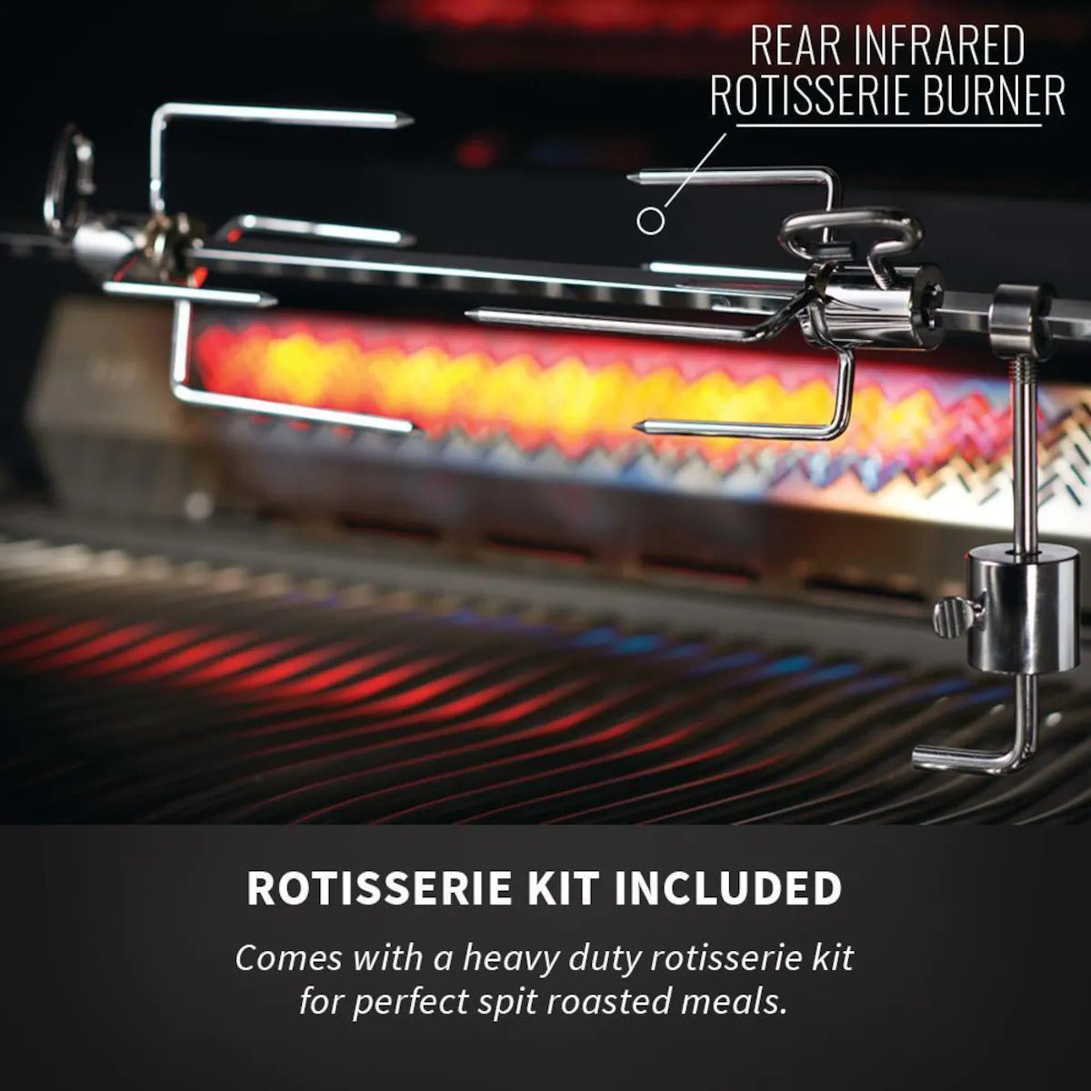 Built-In 700 Series 38" with Infrared Rear Burner Natural Gas, Stainless Steel, Built In Head rotisserie