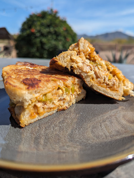 Green Chile Tuna Melts and BBQ Troutwich