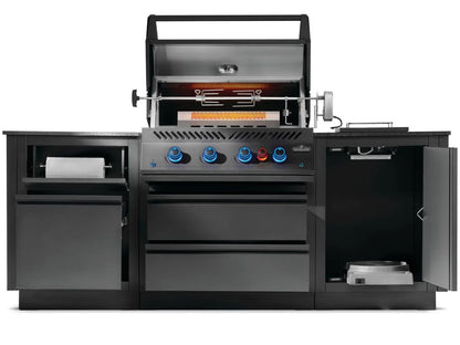 Napoleon - Oasis 300 Bundle, Built-In 700 Series 32 with Infrared Rear Burner Propane, Matte Black