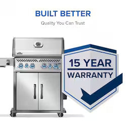 Rogue® PRO-S 525 Propane Gas Grill with Infrared Side and Rear Burners, Stainless Steel