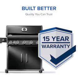 Rogue® PRO 625 Propane Gas Grill with Infrared Side Burner - Black