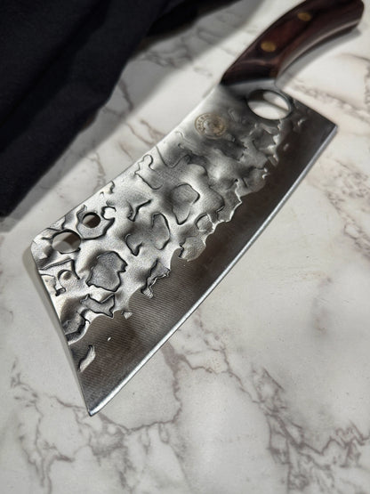 Spaceman Knives Meteor Series Cleaver with Wood Handle