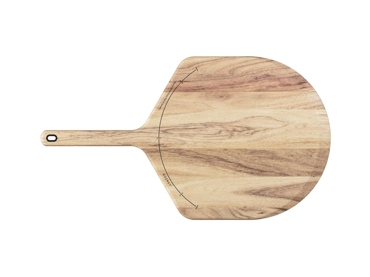 Acacia Wood Pizza Peel & Server 14"