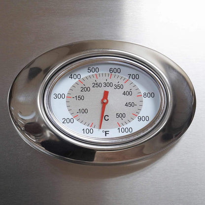 Analog thermometer American Outdoor Grill L-Series 36-Inch 3-Burner Built-In With Rotisserie 