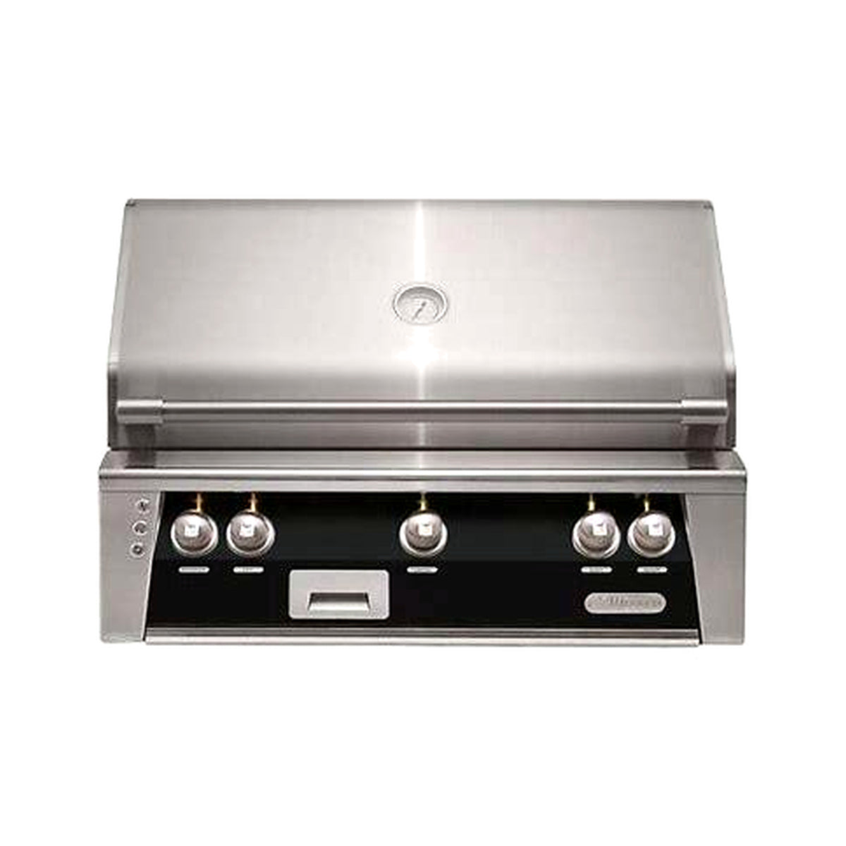 Alfresco 36" Luxury Grill with a black front on a white background