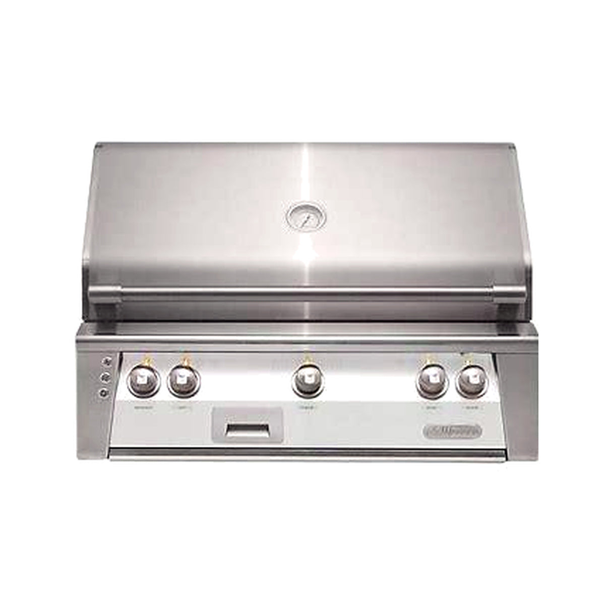 Alfresco 36" Luxury Grill with a White front on a white background