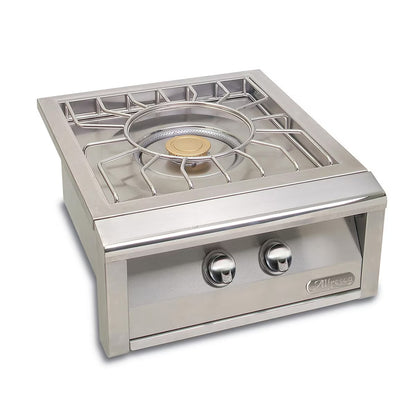 Alfresco Versa Power with a Stainless Steel front on a white background  