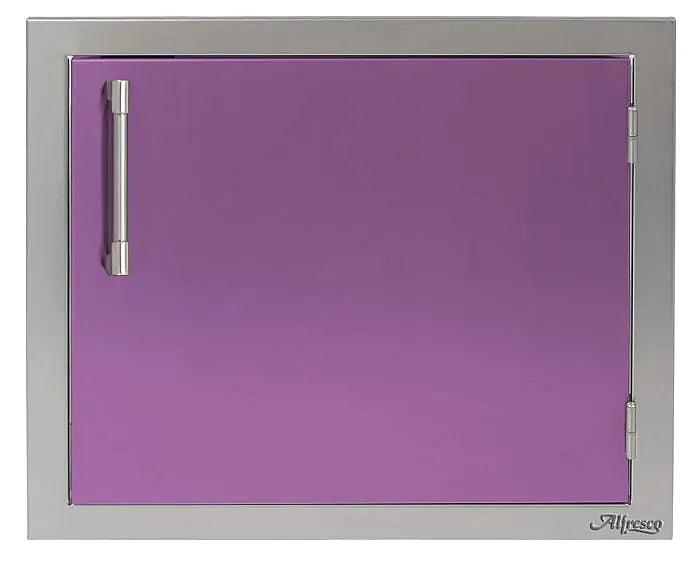 Alfresco 23" Single Access Door in Blue Lilac on a white background