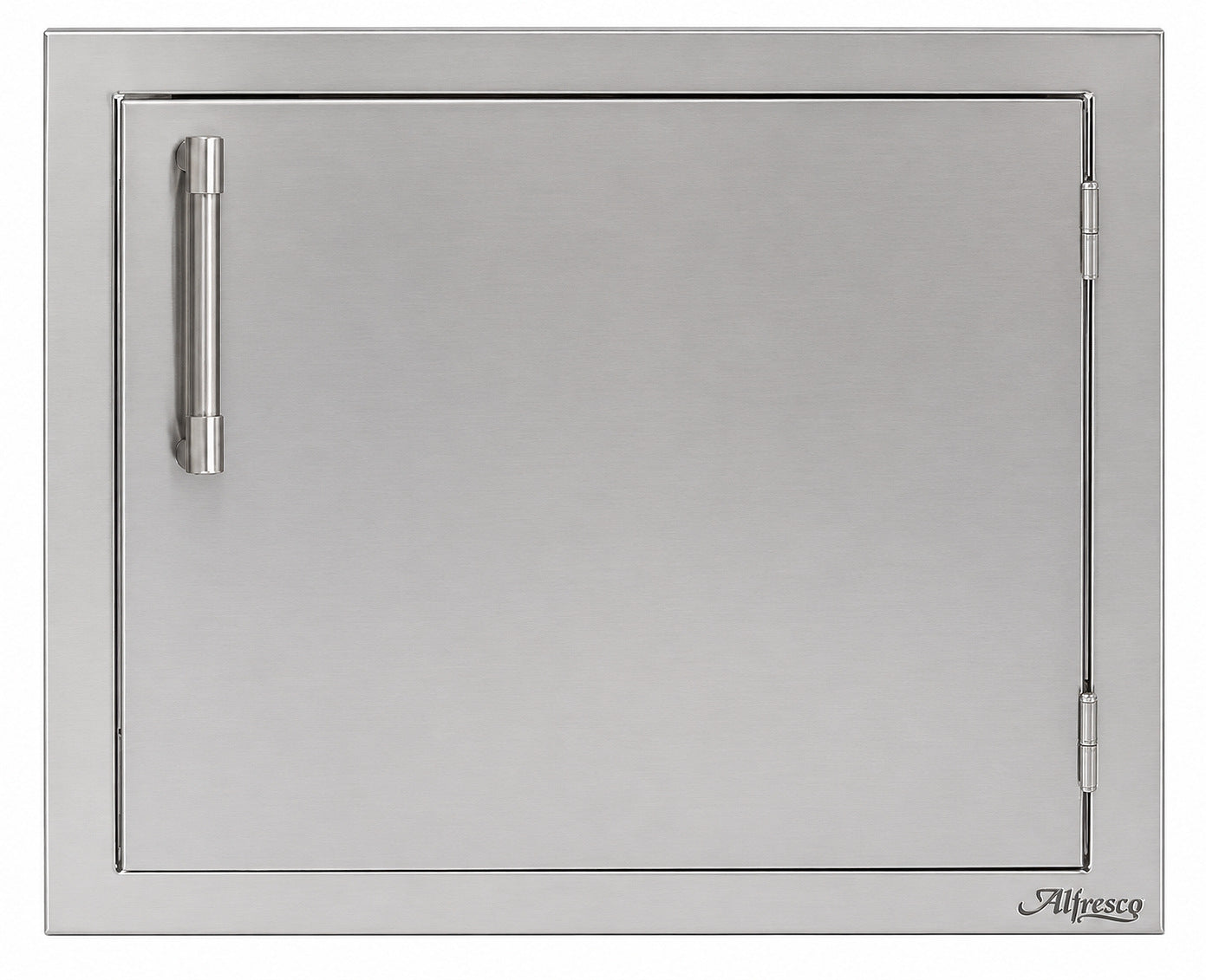 Alfresco 23" Single Access Door in Signal Grey on a white background