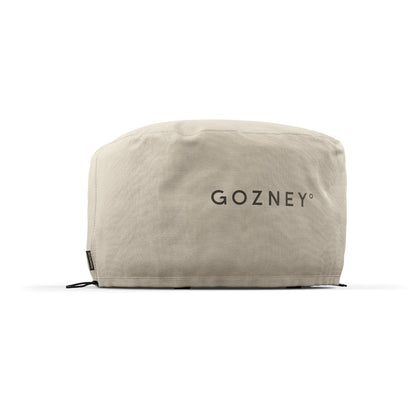 Beige Gozney Arc XL oven cover on a white background