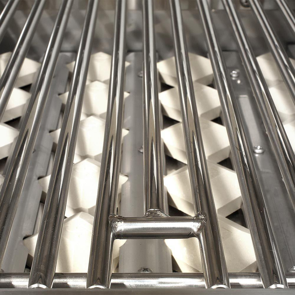 Artisan Professional Series 42-Inch Gas Grill stainless steel grates and briquette tray