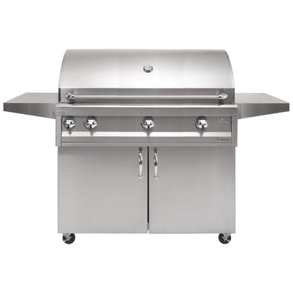 Artisan Professional Series 42-Inch Gas Grill on a cart on a white background