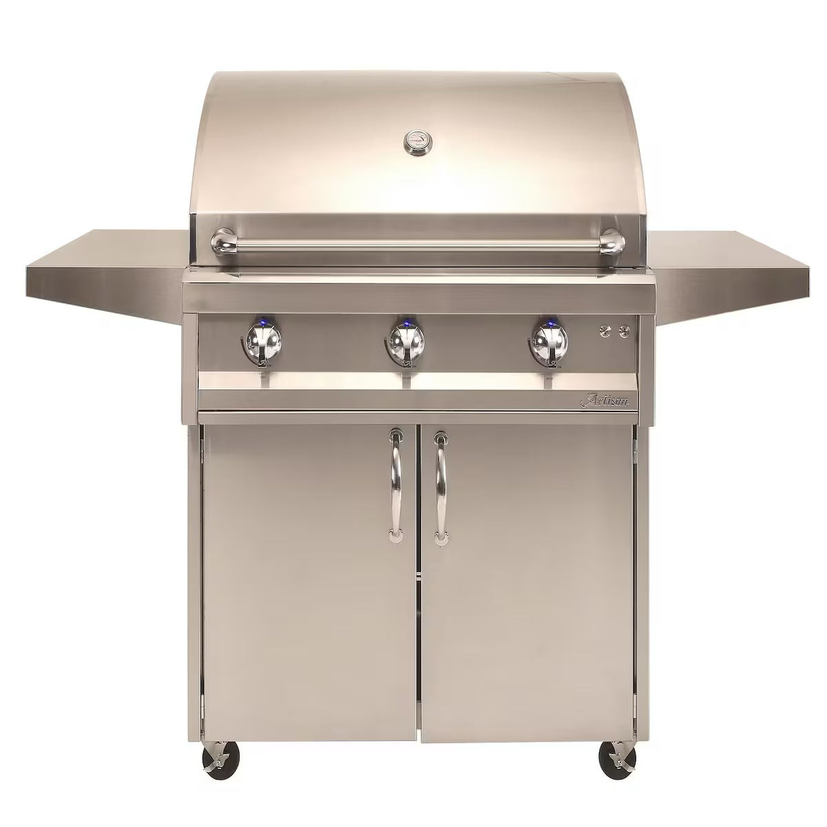 Artisan American Eagle Series 36-Inch Gas Grill on a cart on a white background