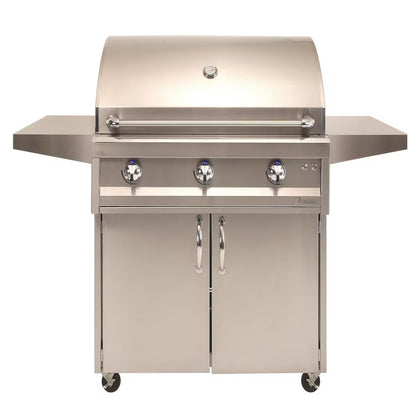 Artisan American Eagle Series 36-Inch Gas Grill on a cart on a white background