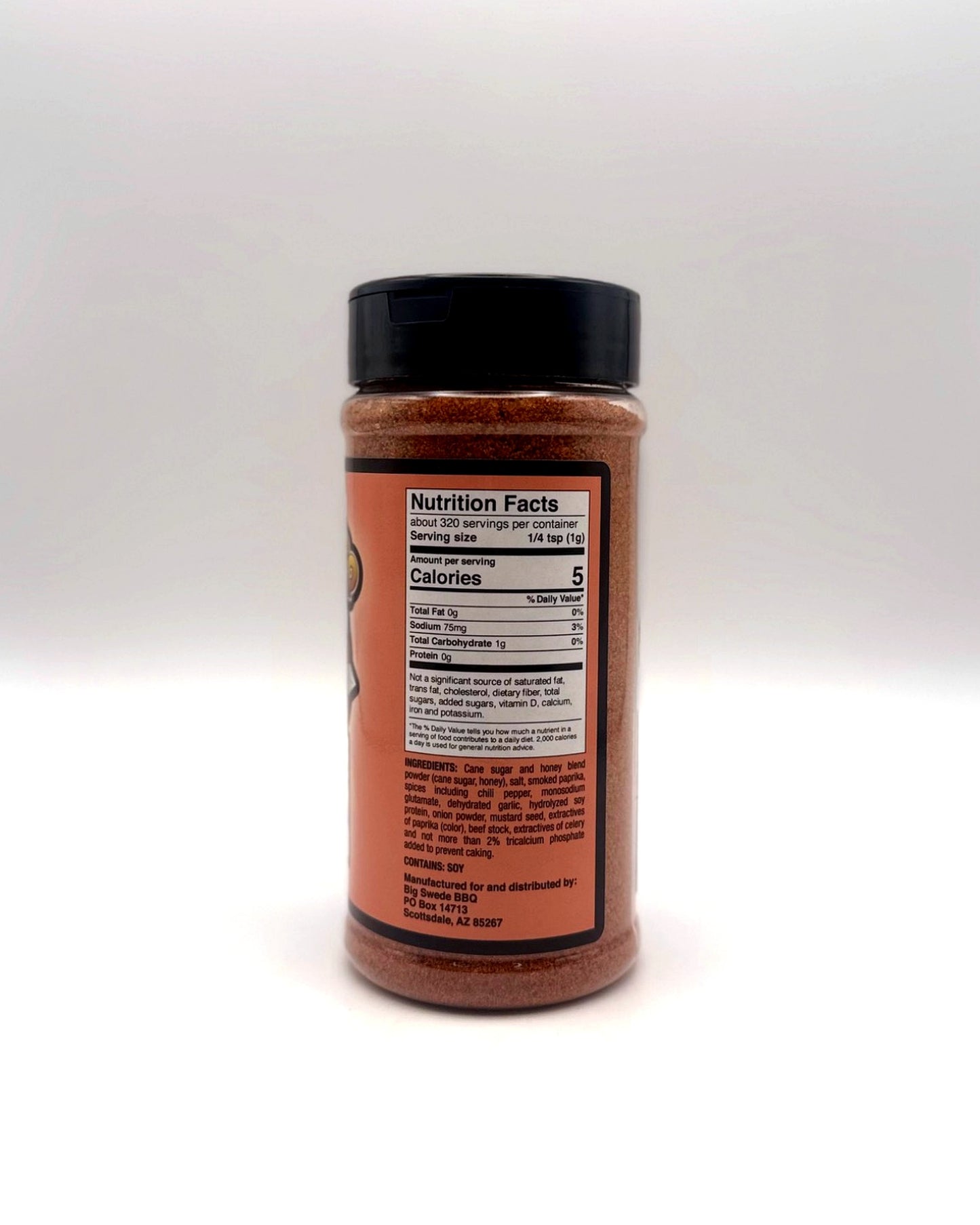 Big Swede BBQ Badass Pork Boost ingredient and nutrition label