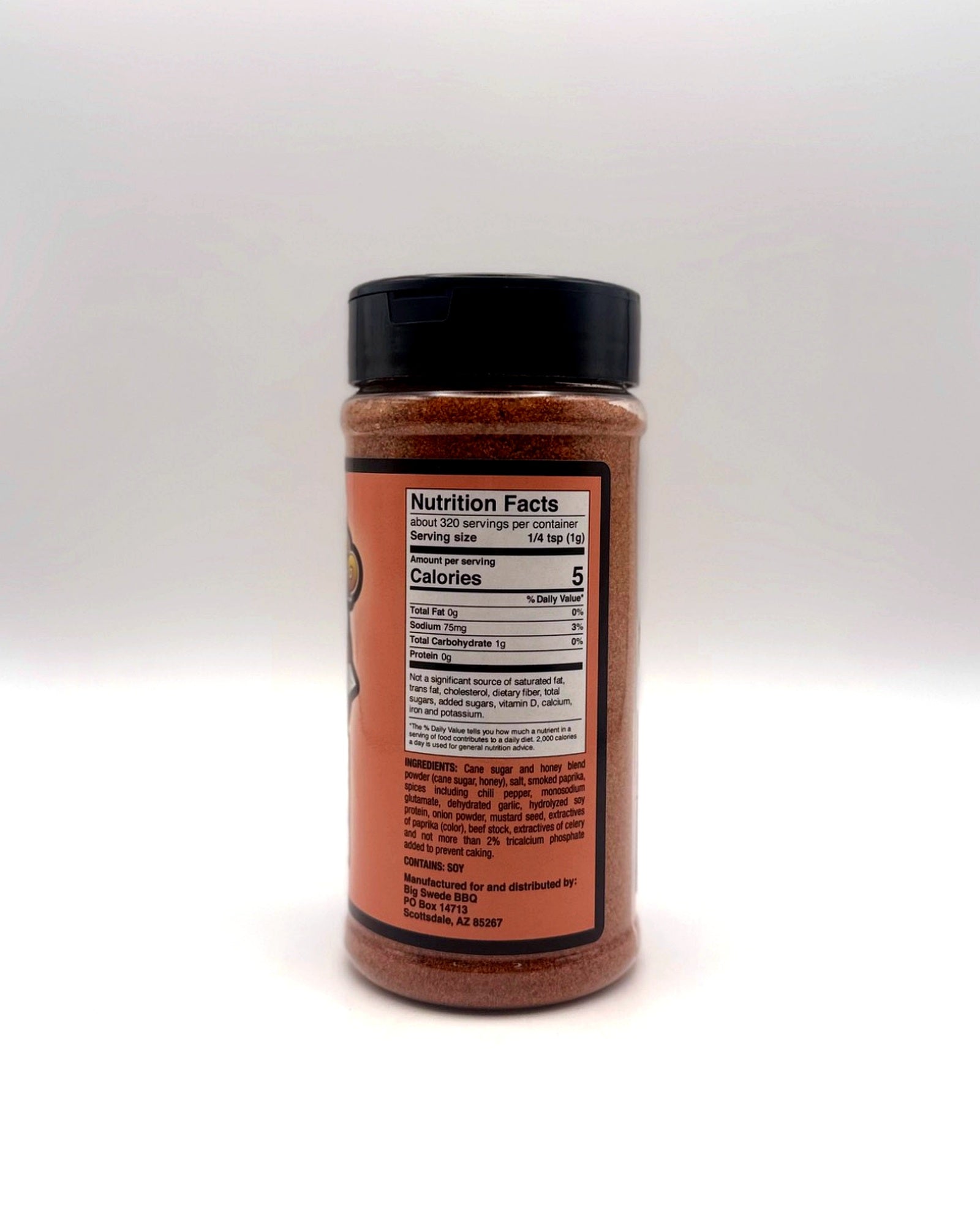 Big Swede BBQ Badass Pork Boost ingredient and nutrition label