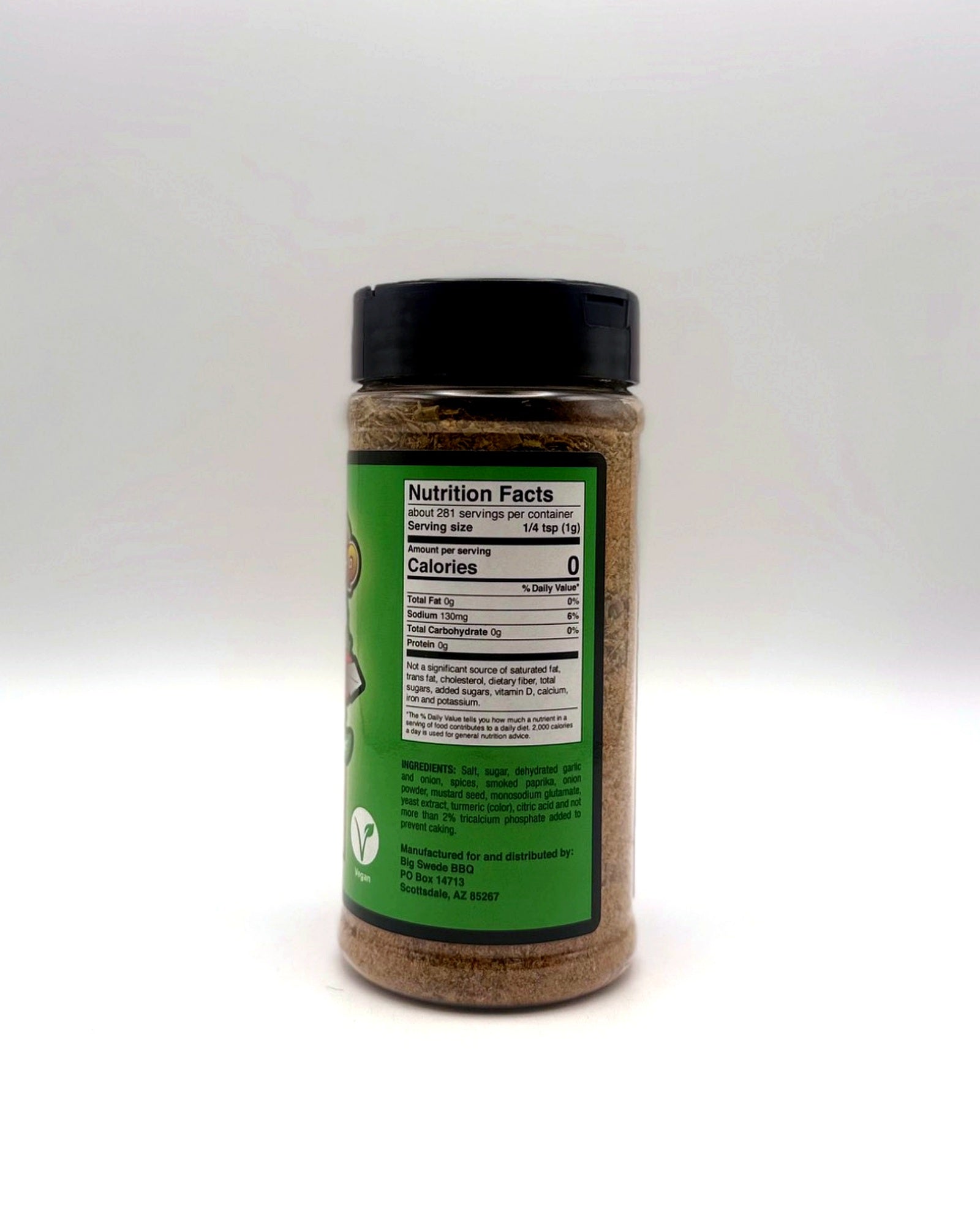 Big Swede BBQ Badass Veggie Boost nutrition and ingredient label
