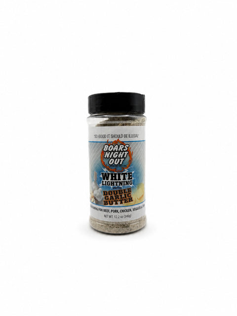 Boars Night Out White Lightning with Double Garlic Butter