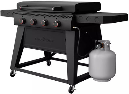 Camp Chef Gridiron 36" on an angle on a white background