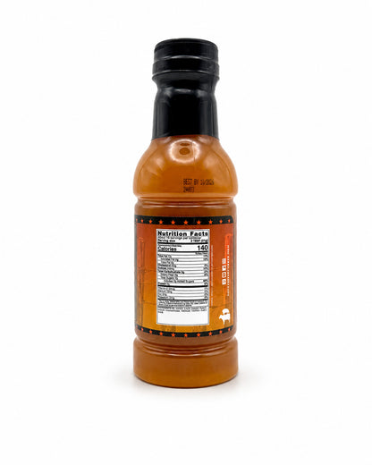 Bottle of Pork and Rib wrap with an on a white background