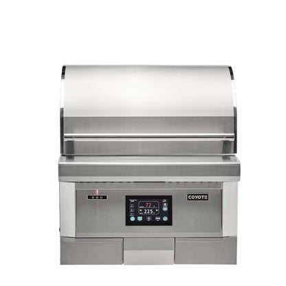 Coyote Pellet Grill on a white background