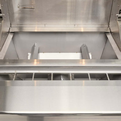 Coyote Pellet Grill cooking chamber