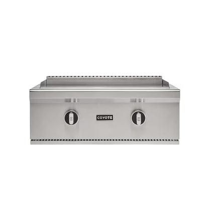 Coyote 30" Built In Flat Top Griddle on a white background