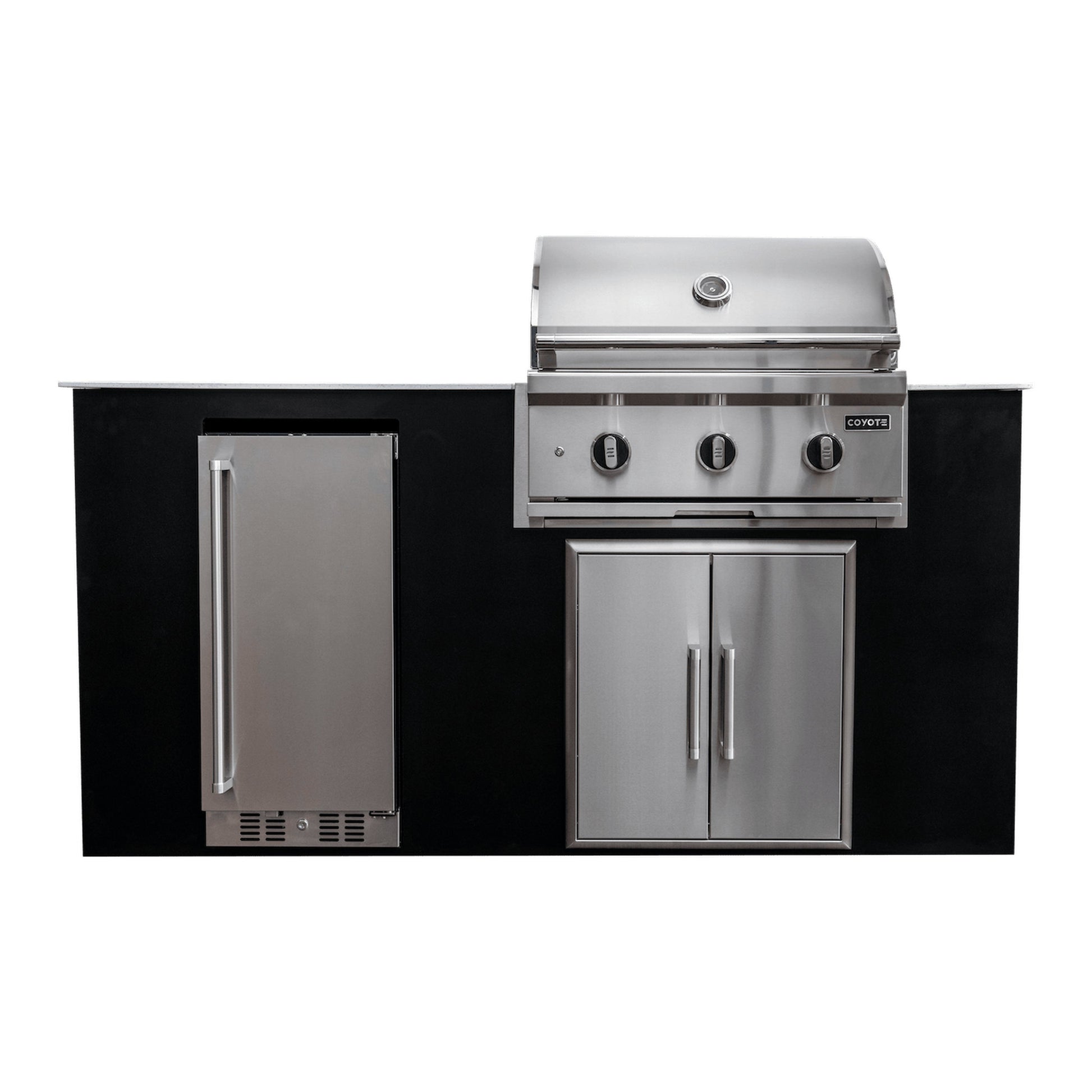 Coyote CKEY6 4-Piece Outdoor Kitchen Island Package on a white background