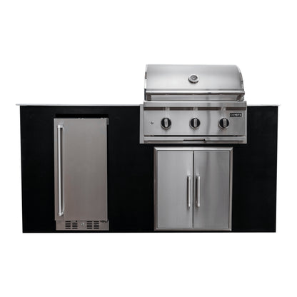 Coyote CKEY6 4-Piece Outdoor Kitchen Island Package on a white background