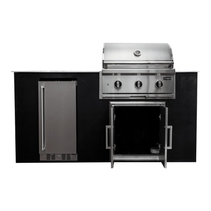 Coyote CKEY6 4-Piece Outdoor Kitchen Island Package on a white background