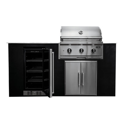 Coyote CKEY6 4-Piece Outdoor Kitchen Island Package on a white background