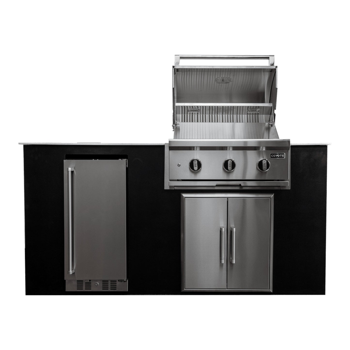 Coyote CKEY6 4-Piece Outdoor Kitchen Island Package on a white background