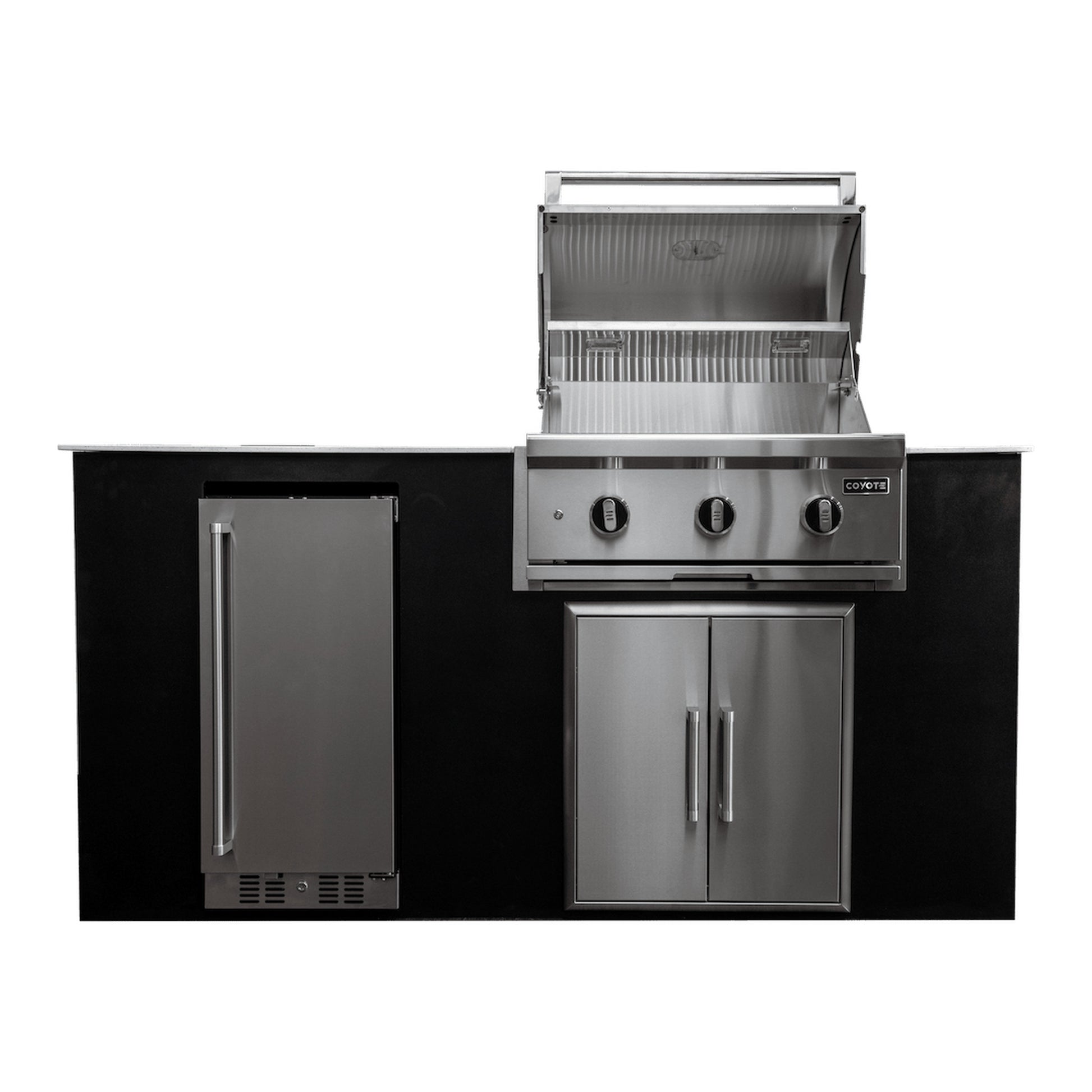 Coyote CKEY6 4-Piece Outdoor Kitchen Island Package on a white background