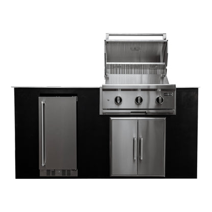 Coyote CKEY6 4-Piece Outdoor Kitchen Island Package on a white background