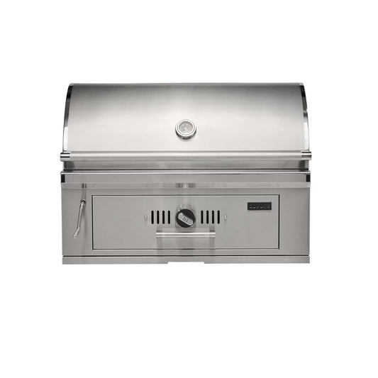 Coyote 36” Built In Charcoal Grill on a white background