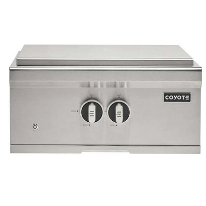 Coyote Power Burner with lid on a white background