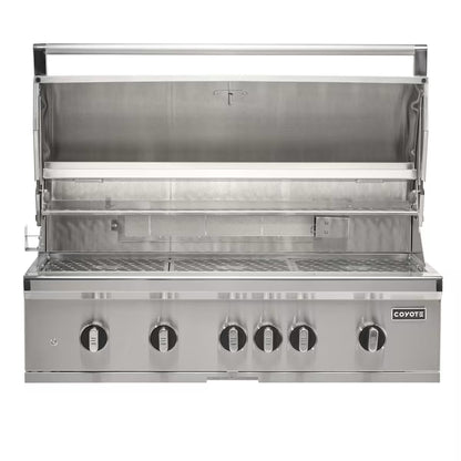 Coyote SL Series Grills on a white background with lid open