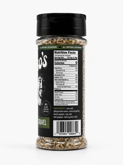 Cusos Gravel with a label on a white background