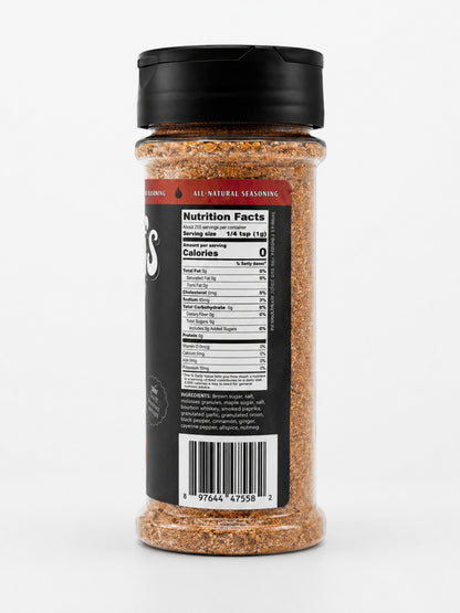 Cusos Maple Bourbon with black lid and ingredients label on a white background
