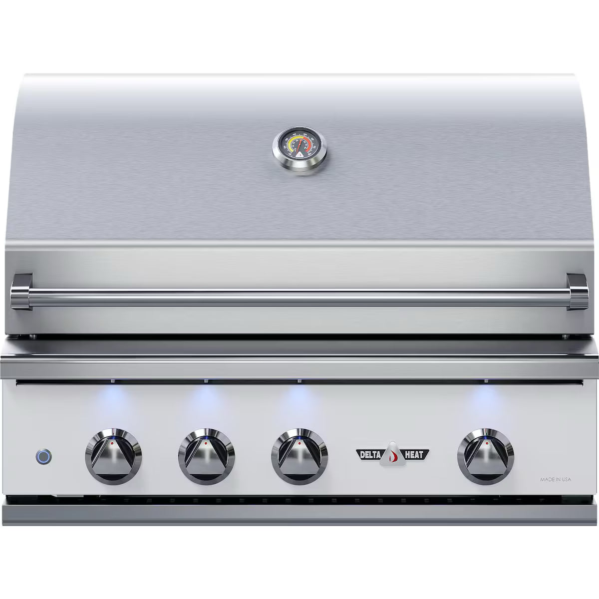 Delta Heat 32" Built in Grill with a white front on a white background