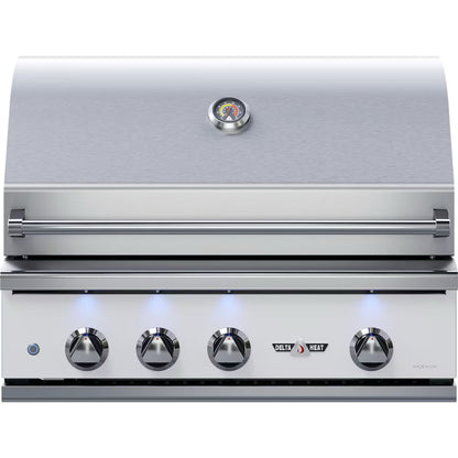 Delta Heat 32" Built in Grill with a white front on a white background
