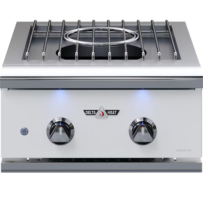 Delta Heat Power Burner with a white front on a white background