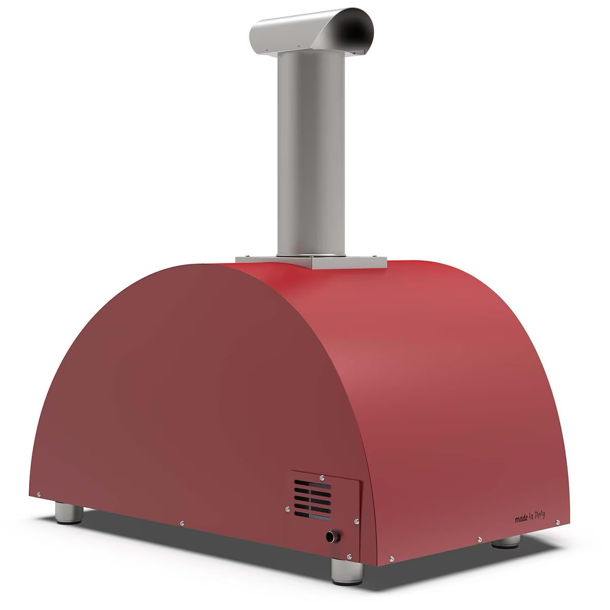 Alfa Moderno 3 Pizze Natural Gas Pizza Oven rear view on a white background