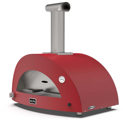 Alfa Moderno 3 Pizze Natural Gas Pizza Oven front view on a white background
