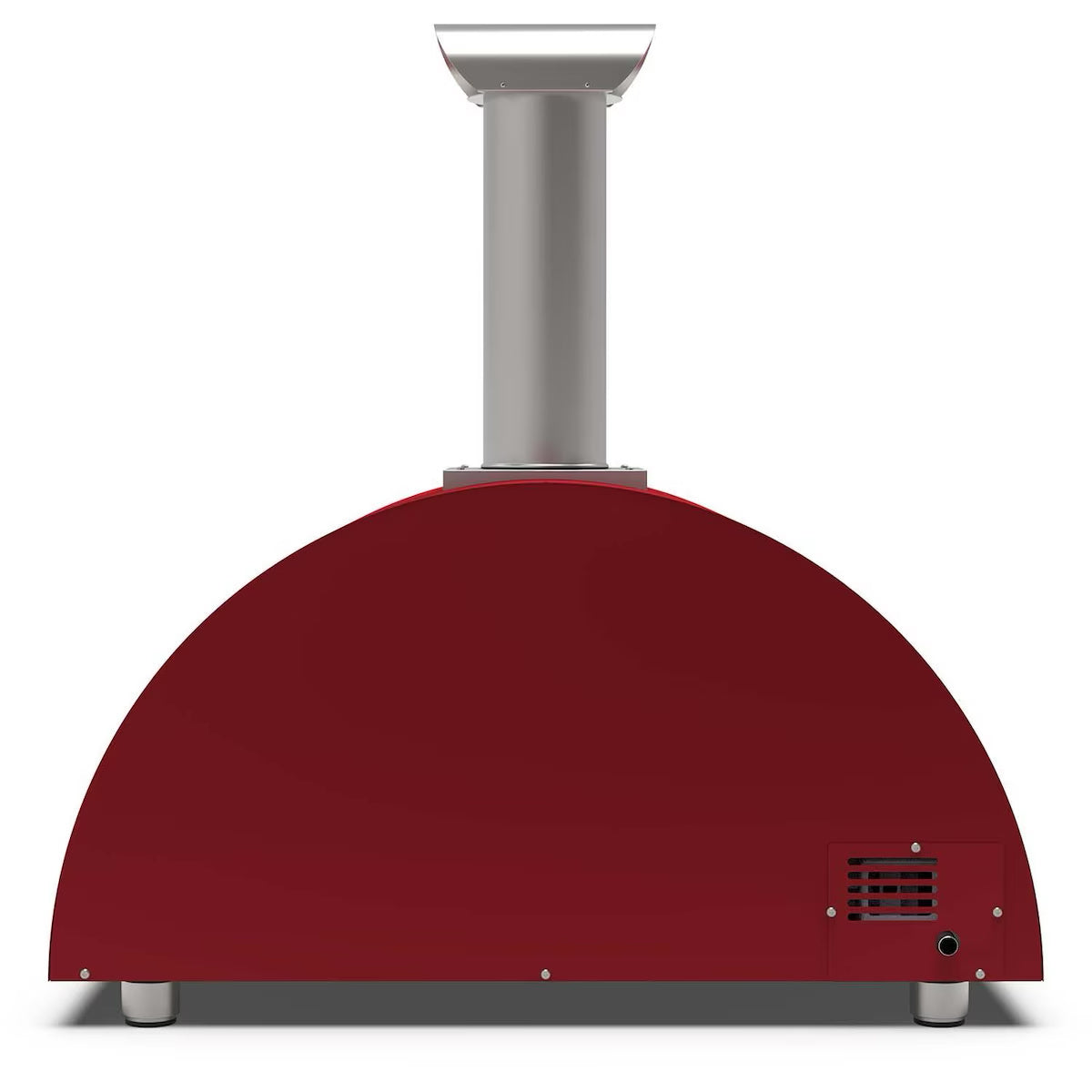 Alfa Moderno 3 Pizze Natural Gas Pizza Oven rear view on a white background