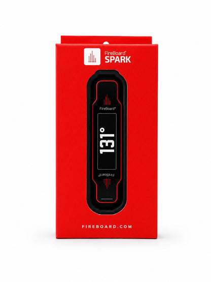 Fireboard Spark Thermometer on a white background