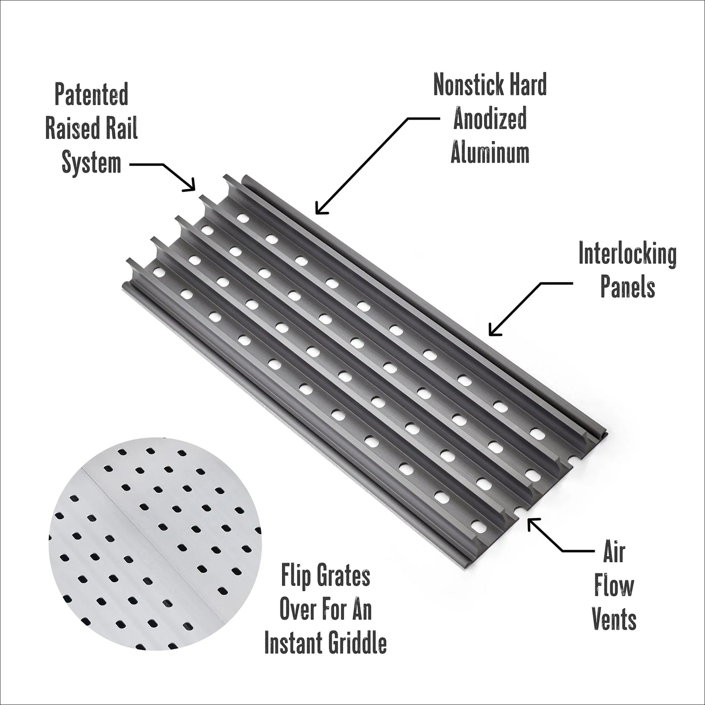 GrillGrate Flavor Zone Grates