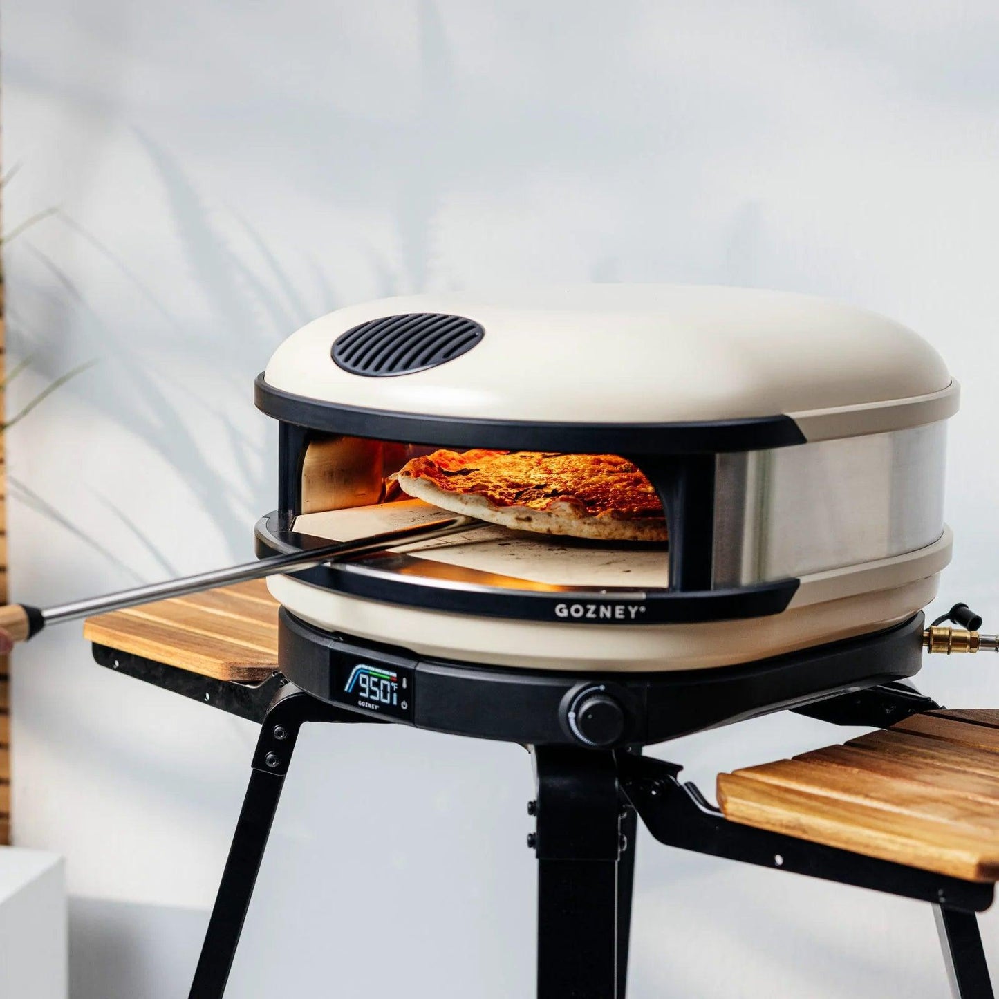 Gozney Arc + Arc XL Stand with Pizza Oven on a white background