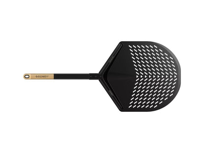 Gozney Balance Placement Peel with wooden handle on a white background